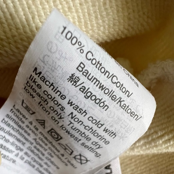 Madewell Ivory Lace-Up Sweatshirt Cream Coastal Grandma Summer Nights Size Large - Picture 11 of 11